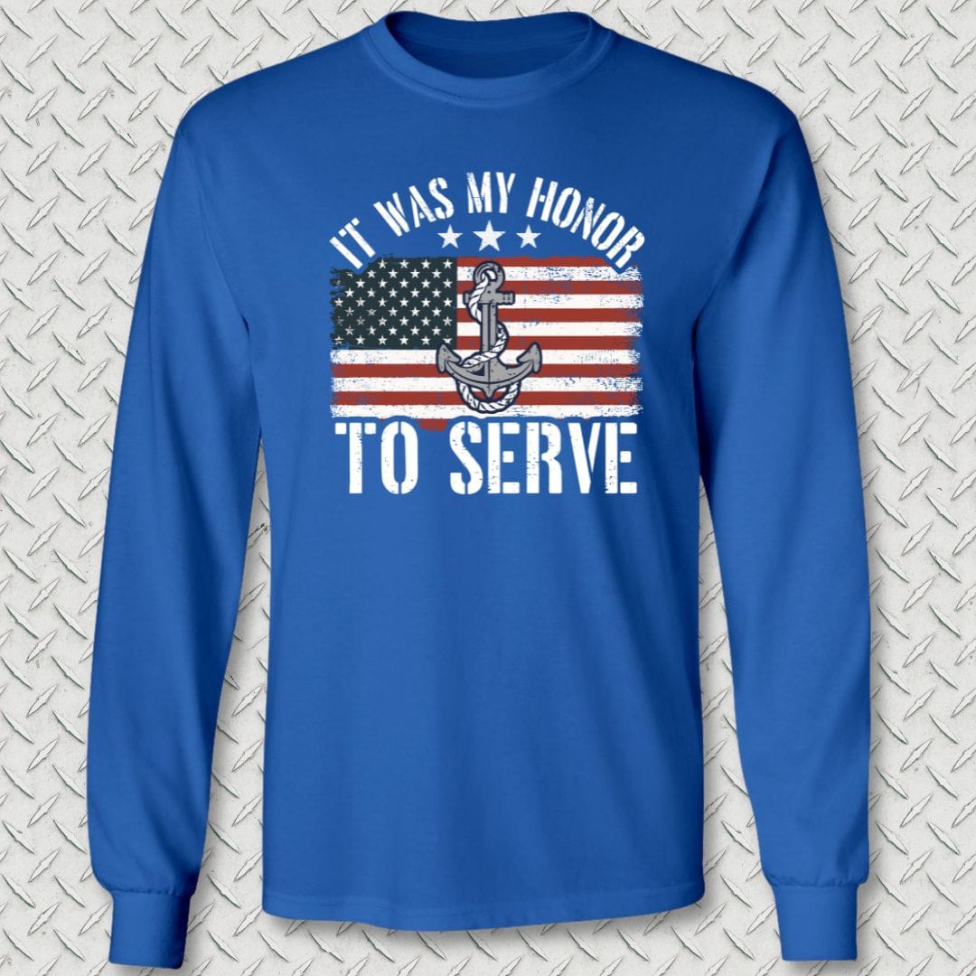 My Honor To Serve (Flag) Long Sleeve Tee