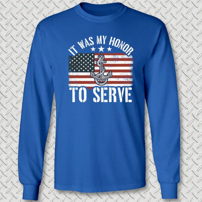 My Honor To Serve (Flag) Long Sleeve Tee