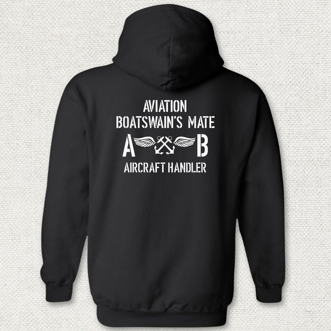 ABH - Aircraft Handler - Aviation Boatswain's Mate Hoodie - Black