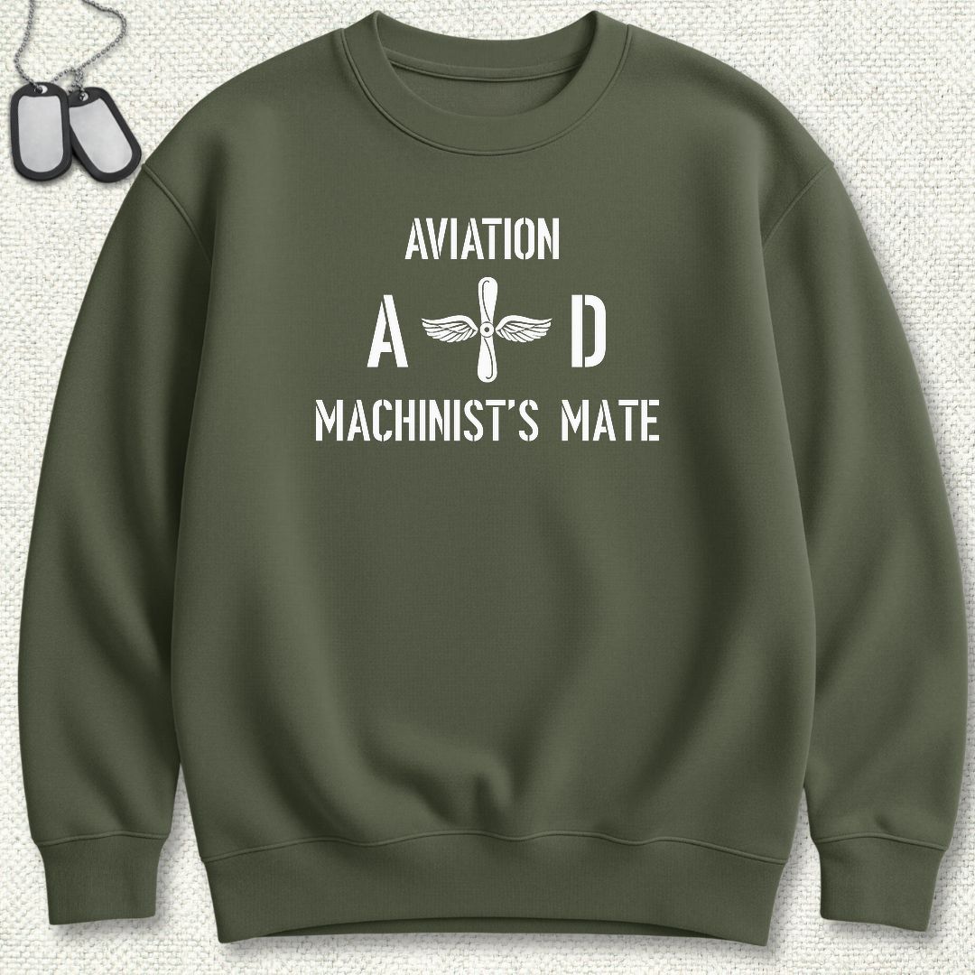 AD - Aviation Machinist's Mate Sweatshirt - Military Green