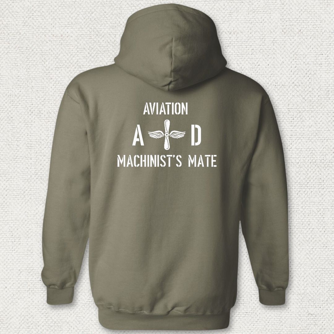 AD - Aviation Machinist's Mate Hoodie - Military Green