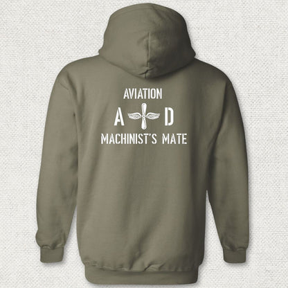 AD - Aviation Machinist's Mate Hoodie - Military Green