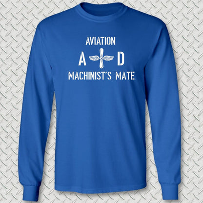 AD - Aviation Machinist's Mate Long Sleeve Tee - Royal Blue