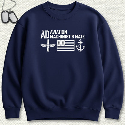 AD - Flag & Anchor Sweatshirt - Navy