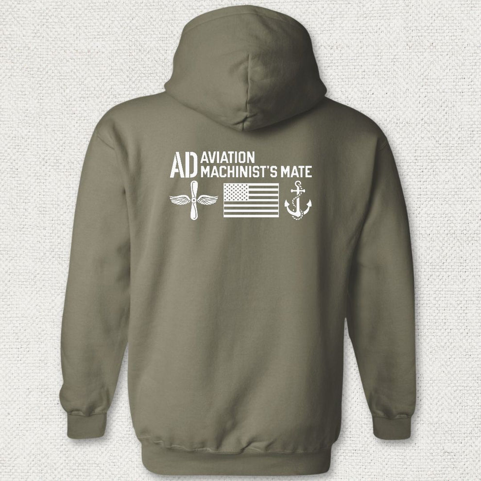 AD - Flag & Anchor Hoodie – Navy Humor