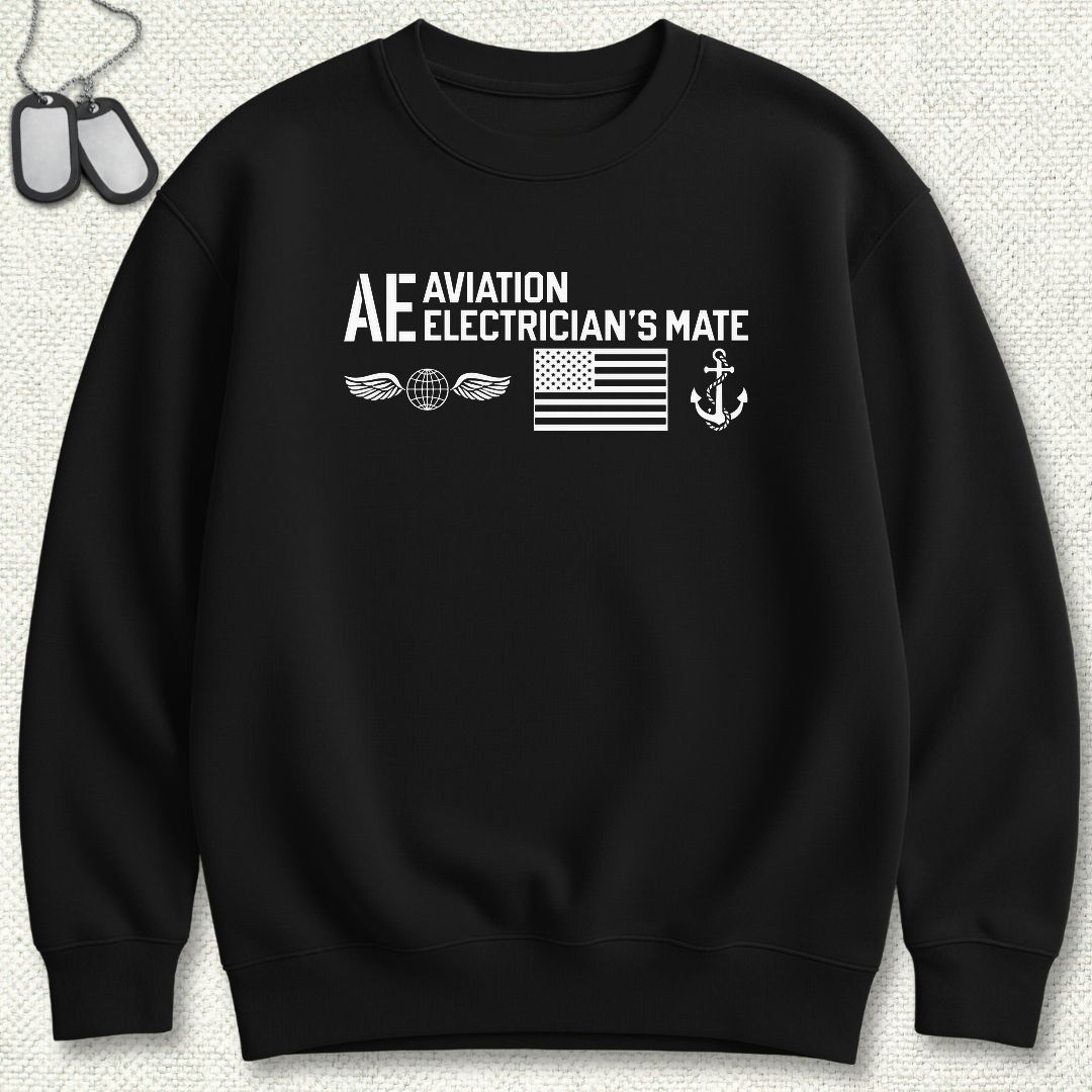 AE - Flag & Anchor Sweatshirt - Black