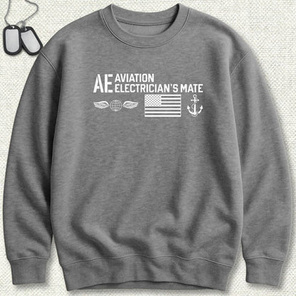 AE - Flag & Anchor Sweatshirt - Graphite Heather
