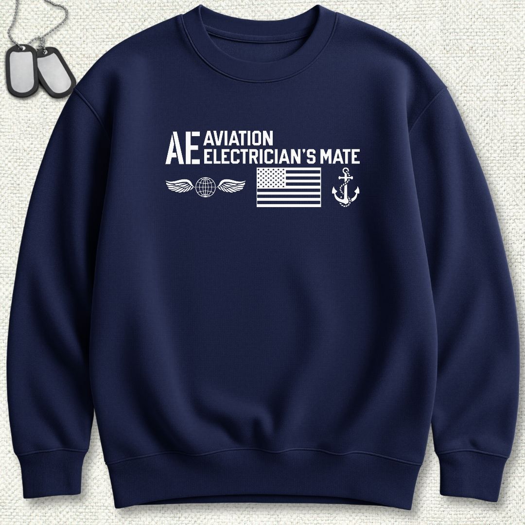 AE - Flag & Anchor Sweatshirt - Navy