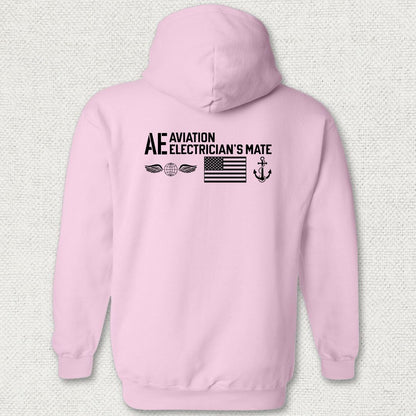 AE - Flag & Anchor Hoodie - Pink