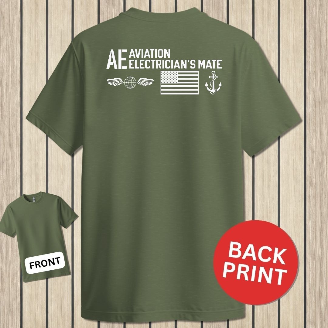 AE - Flag & Anchor - Military Green