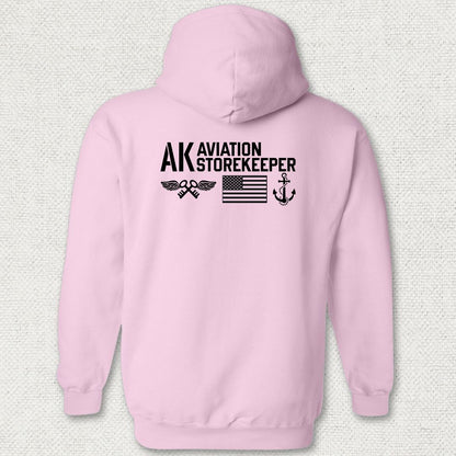 AK - Flag & Anchor Hoodie - Pink