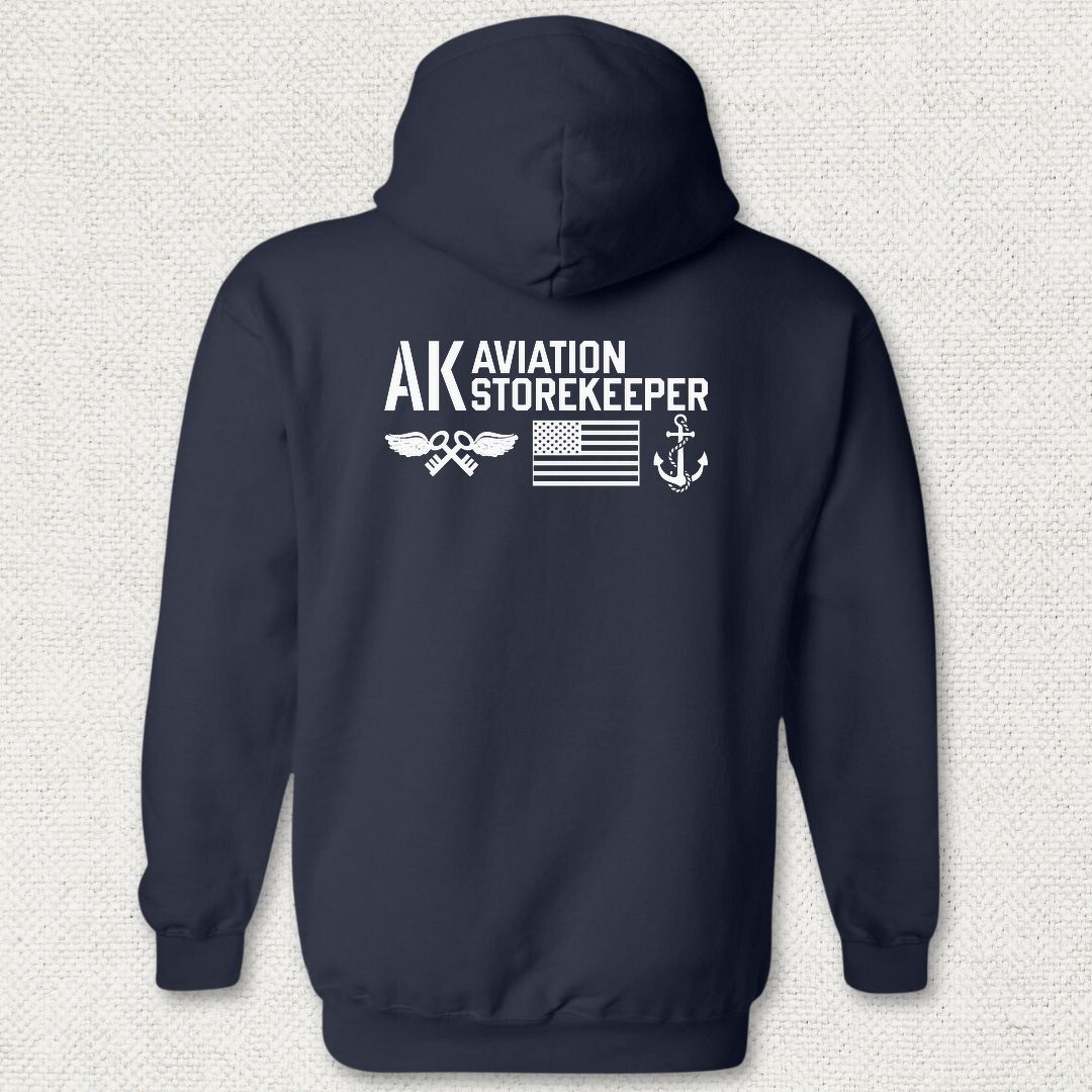 AK - Flag & Anchor Hoodie - Navy