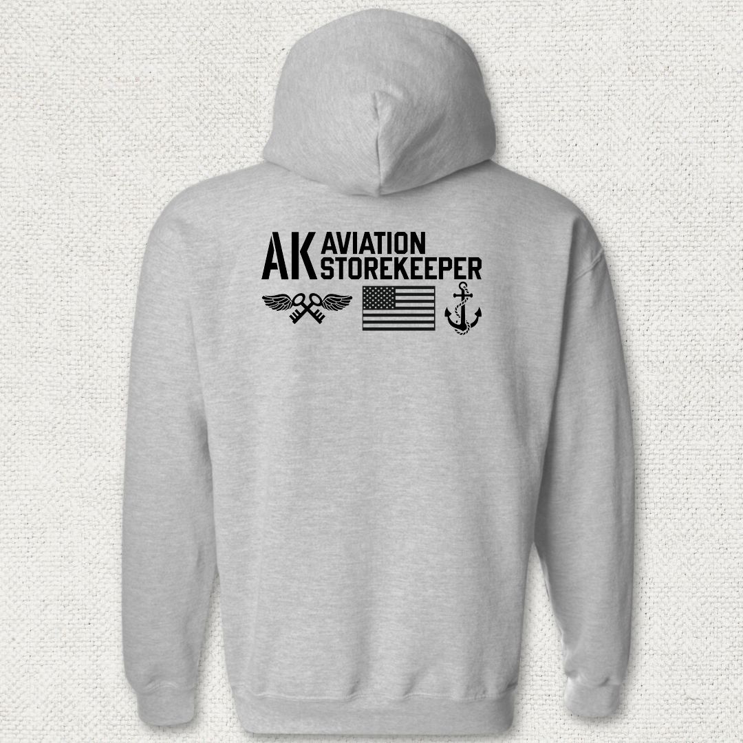 AK - Flag & Anchor Hoodie - Sport Grey