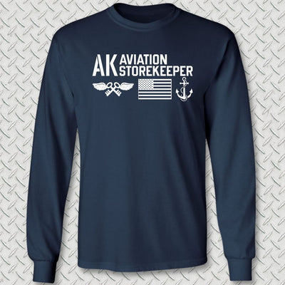 AK - Flag & Anchor Long Sleeve Tee