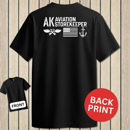 AK - Flag & Anchor - Black