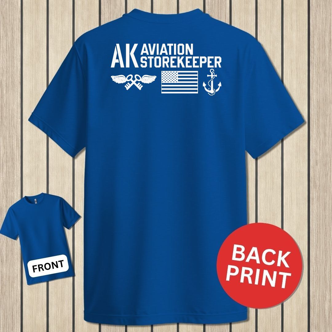 AK - Flag & Anchor - Royal Blue