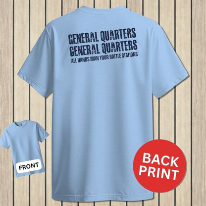 All Hands Man Your Battle Stations - Light Blue