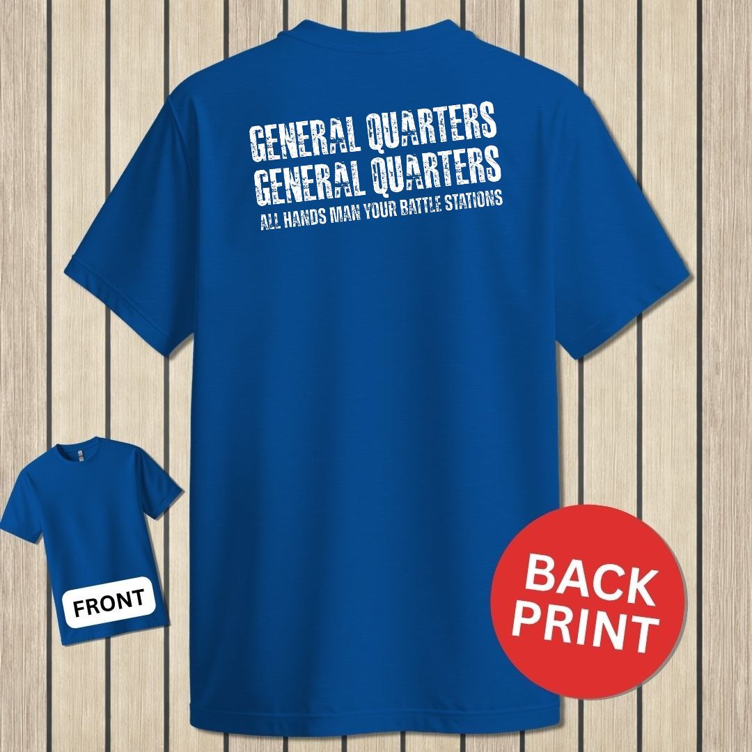 All Hands Man Your Battle Stations - Royal Blue