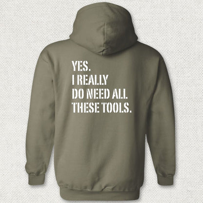 All These Tools Hoodie - Military Green