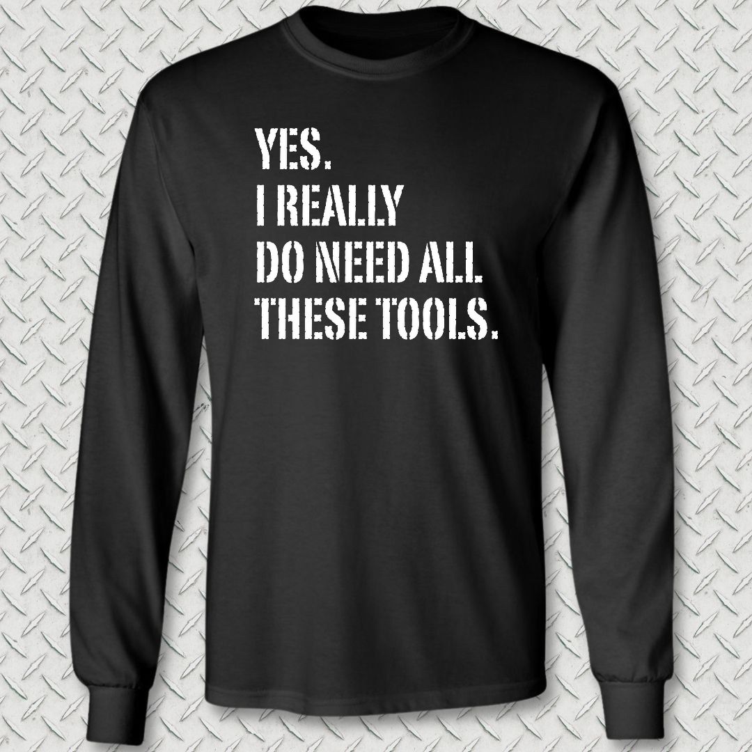 All These Tools Long Sleeve Tee - Black