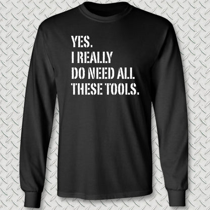 All These Tools Long Sleeve Tee - Black
