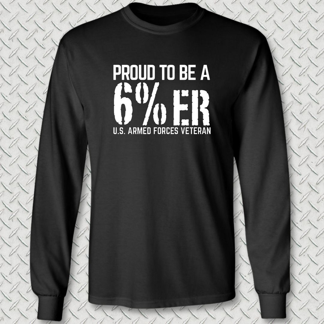 Armed Forces 6%er Long Sleeve Tee - Black