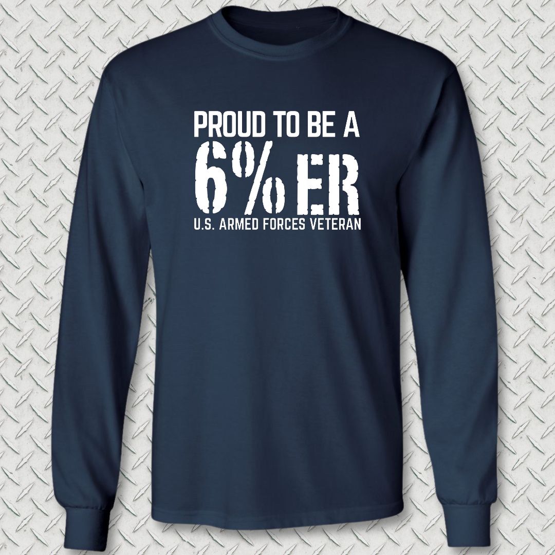 Armed Forces 6%er Long Sleeve Tee - Navy