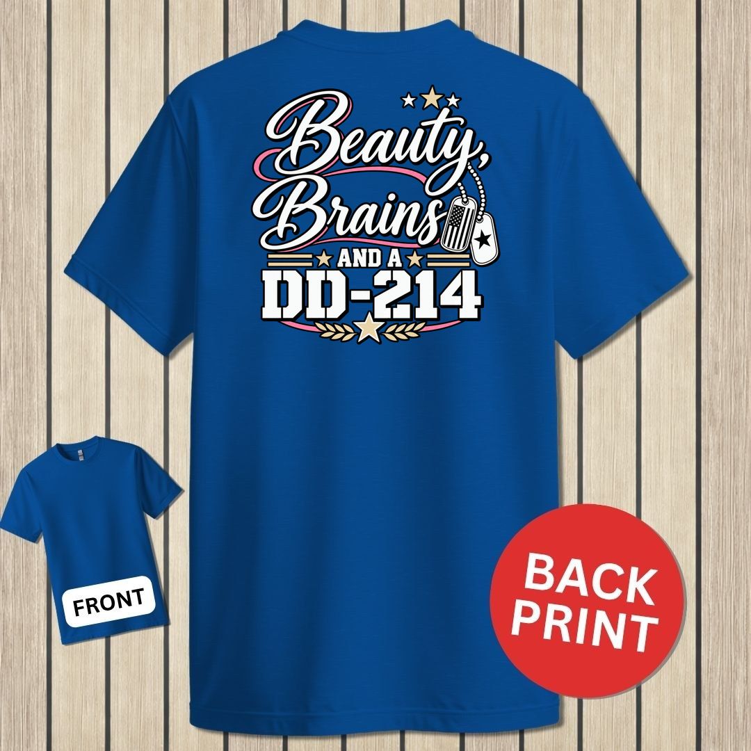 Beauty, Brains, and a DD-214 - DT - Royal Blue