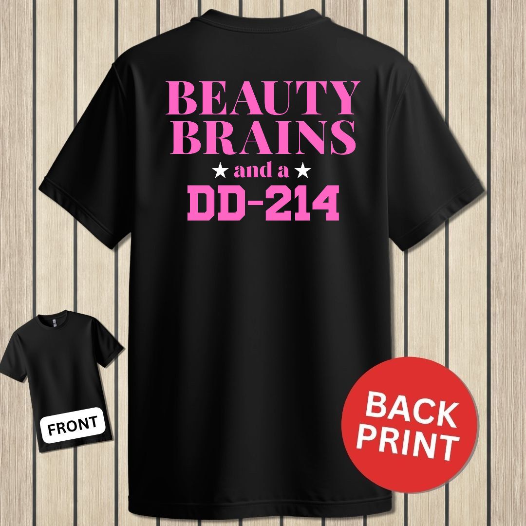 Beauty, Brains, DD-214 (Pink Edition) - Black