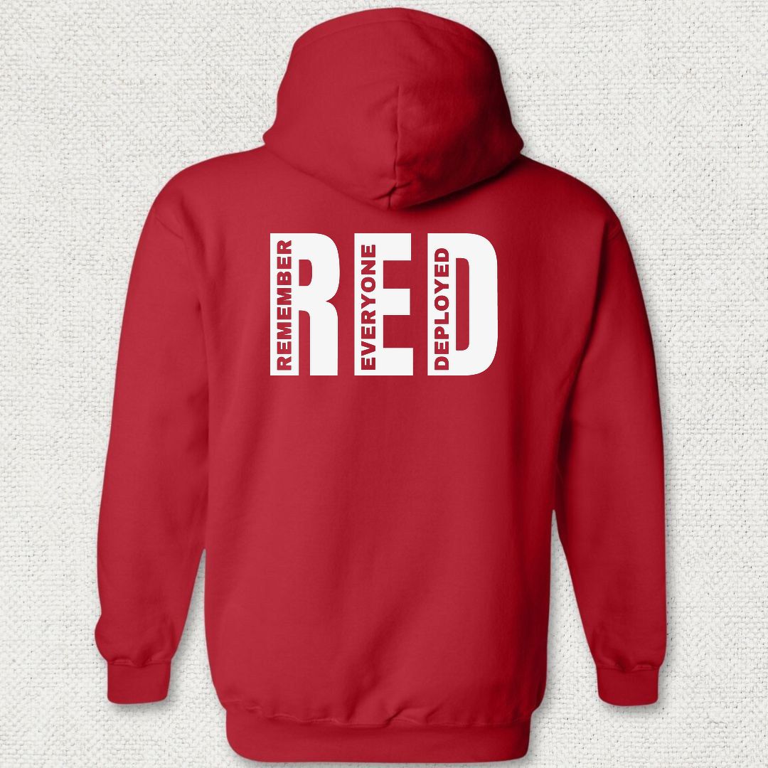 Big RED - Remember Everyone Deployed Hoodie - Red