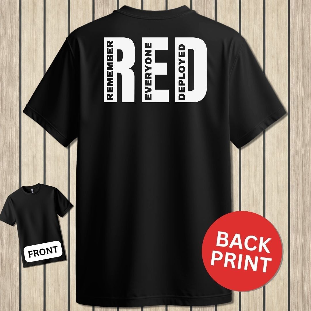 Big RED - Remember Everyone Deployed - Black