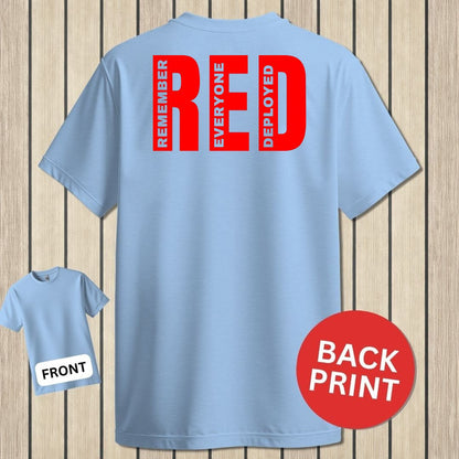 Big RED - Remember Everyone Deployed - Light Blue