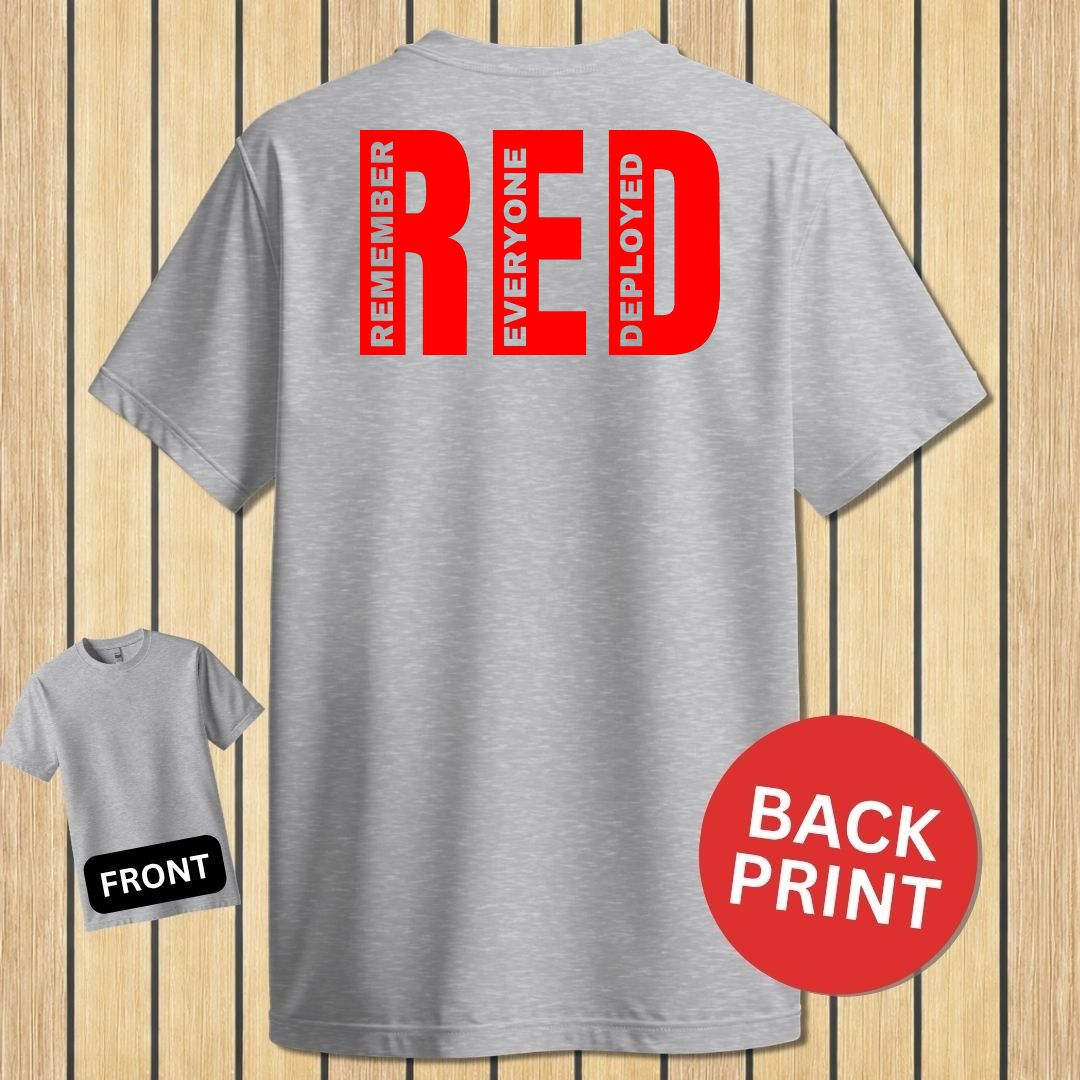 Big RED - Remember Everyone Deployed - Sport Grey