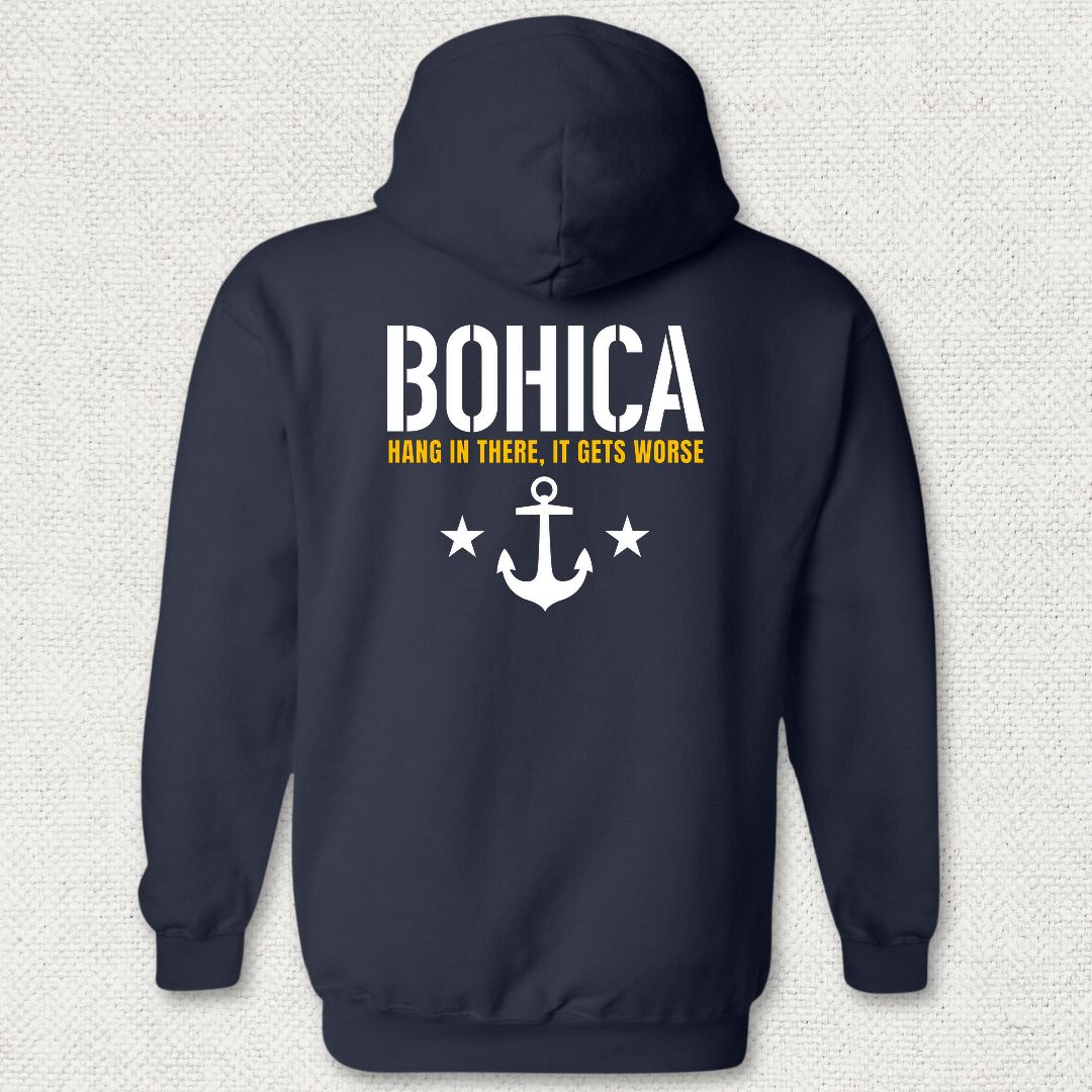 BOHICA - It Gets Worse Hoodie - Navy