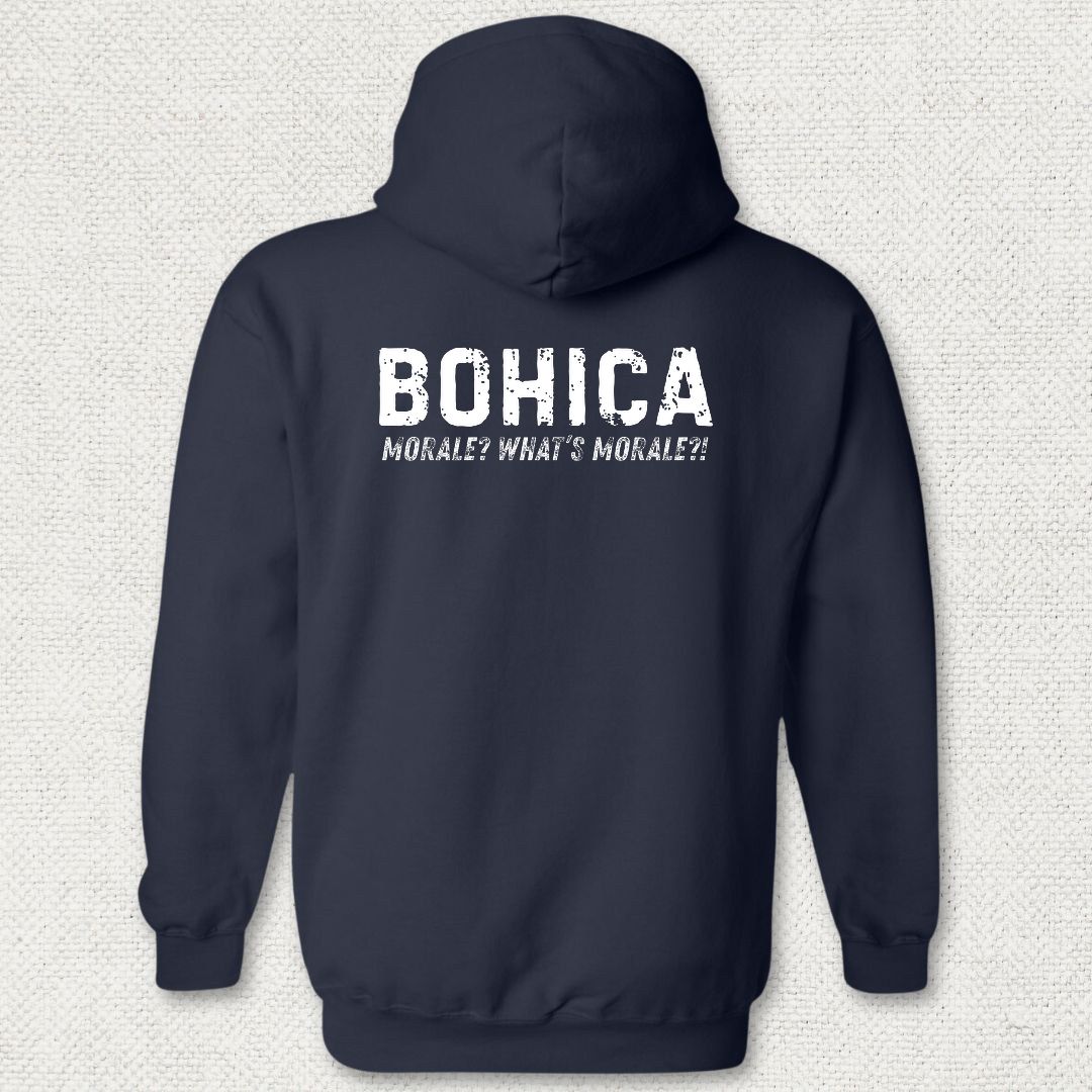 BOHICA - What's Morale? Hoodie - Navy