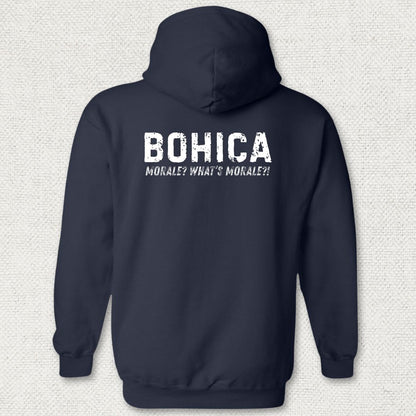 BOHICA - What's Morale? Hoodie - Navy
