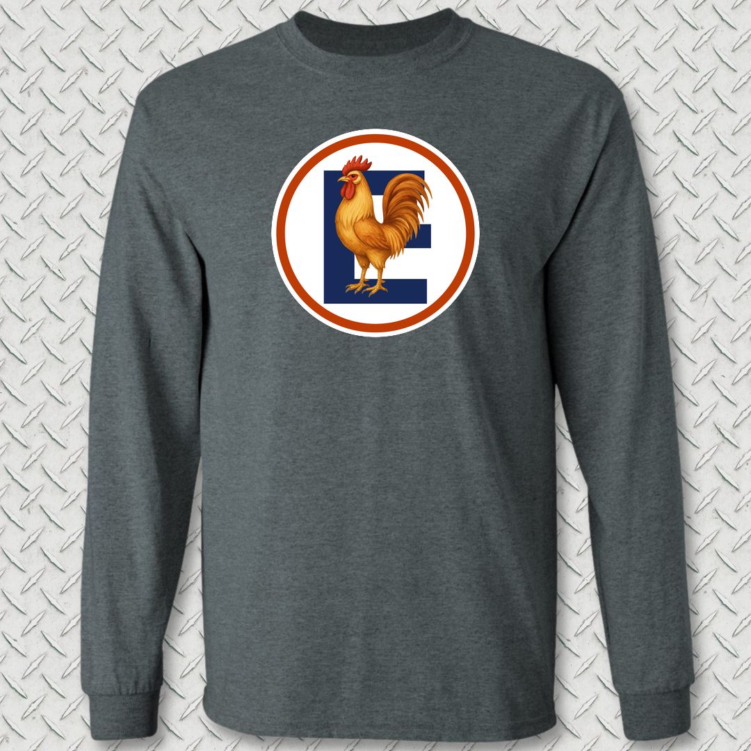 Boot Camp Big Chicken Long Sleeve Tee - Dark Heather