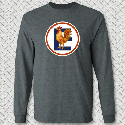 Boot Camp Big Chicken Long Sleeve Tee - Dark Heather