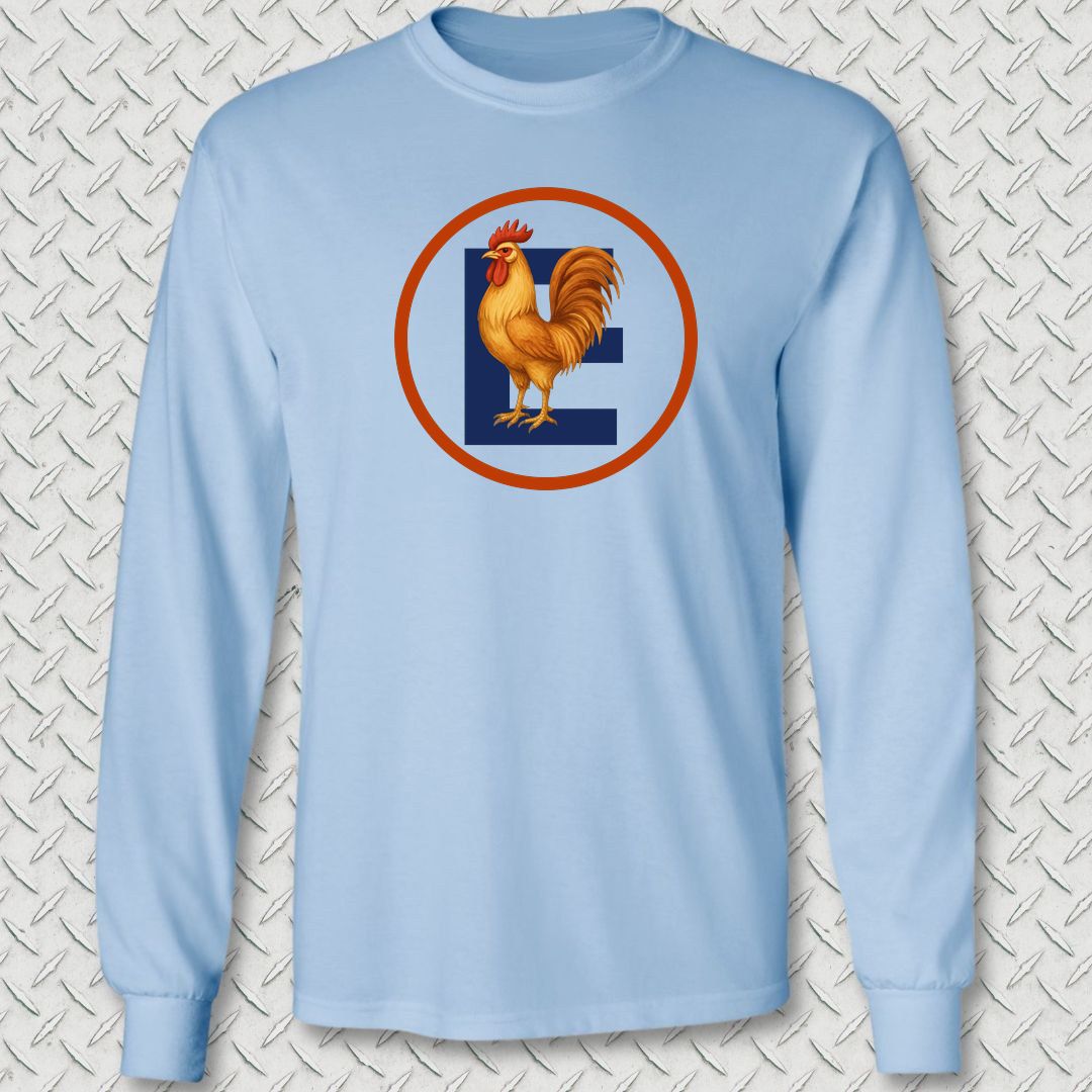 Boot Camp Big Chicken Long Sleeve Tee - Light Blue
