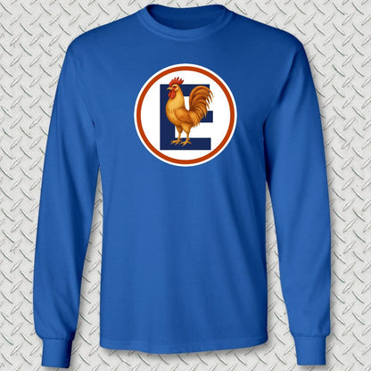 Boot Camp Big Chicken Long Sleeve Tee - Royal Blue
