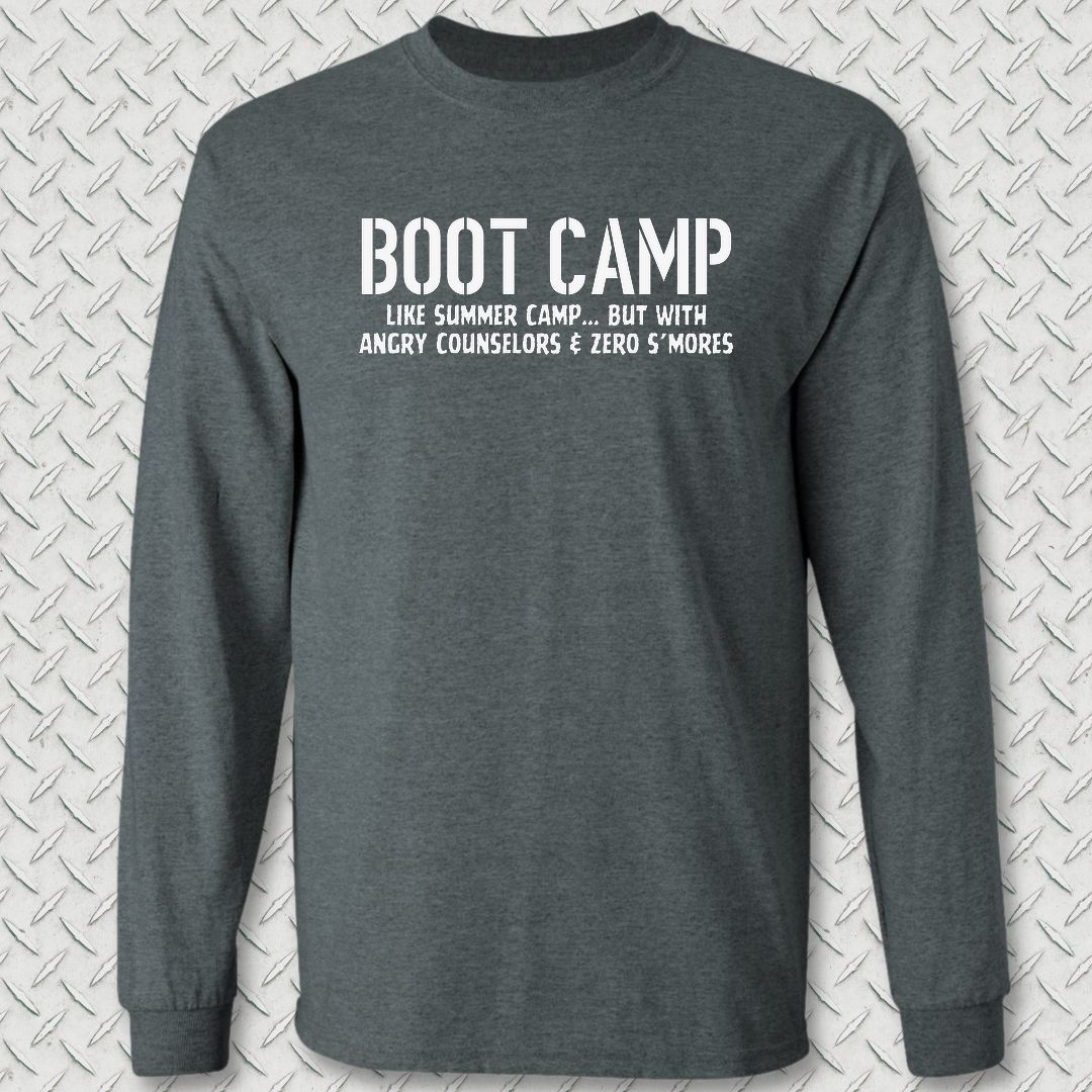 Boot Camp - Like Summer Camp Long Sleeve Tee - Dark Heather