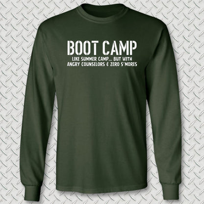 Boot Camp - Like Summer Camp Long Sleeve Tee - Forest Green