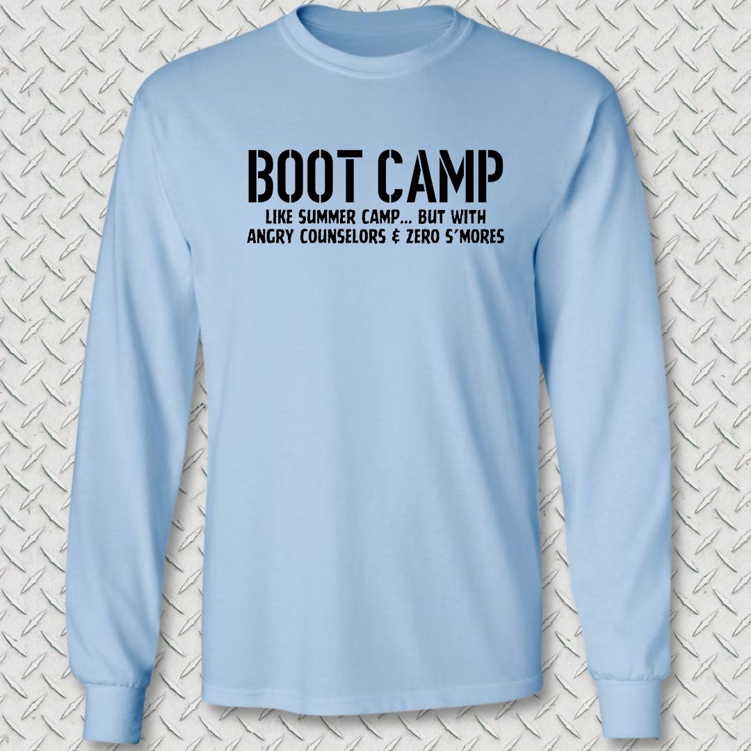 Boot Camp - Like Summer Camp Long Sleeve Tee - Light Blue