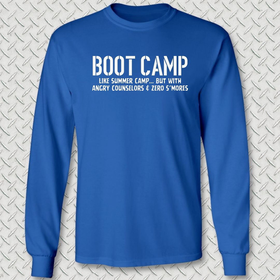 Boot Camp - Like Summer Camp Long Sleeve Tee - Royal Blue