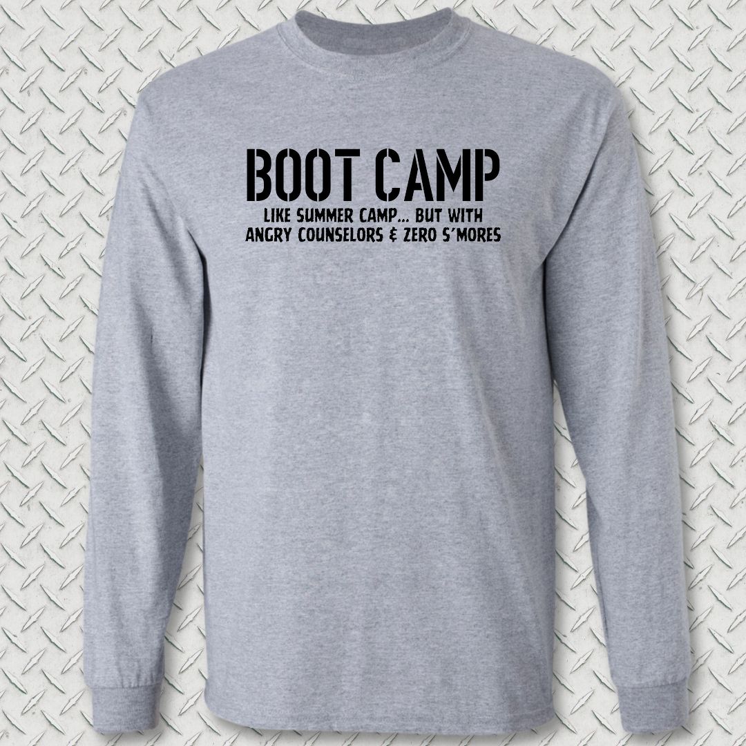 Boot Camp - Like Summer Camp Long Sleeve Tee - Sport Grey