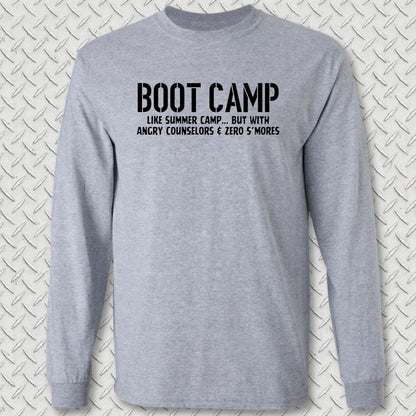 Boot Camp - Like Summer Camp Long Sleeve Tee - Sport Grey