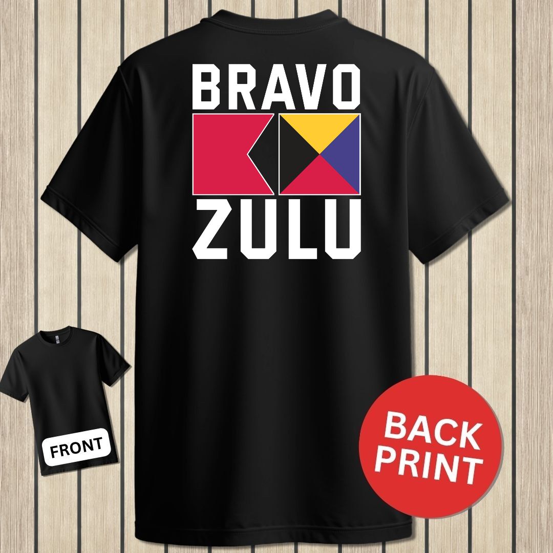 Bravo Zulu Signal Flags - Black