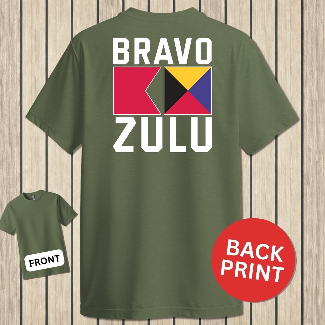 Bravo Zulu Signal Flags - Military Green