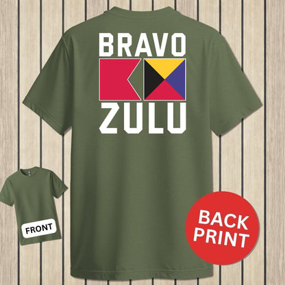 Bravo Zulu Signal Flags - Military Green