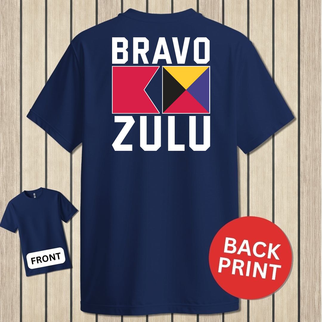 Bravo Zulu Signal Flags - Navy